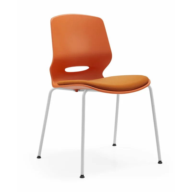 Scaun de birou ergonomic, fix cu picioare metalice , design modern și elegant ,calitate premium ,dimensiuni 400*440*835 mm