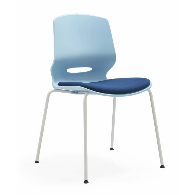 Scaun de birou ergonomic, fix cu picioare metalice , design modern și elegant ,calitate premium ,dimensiuni 400*440*835 mm