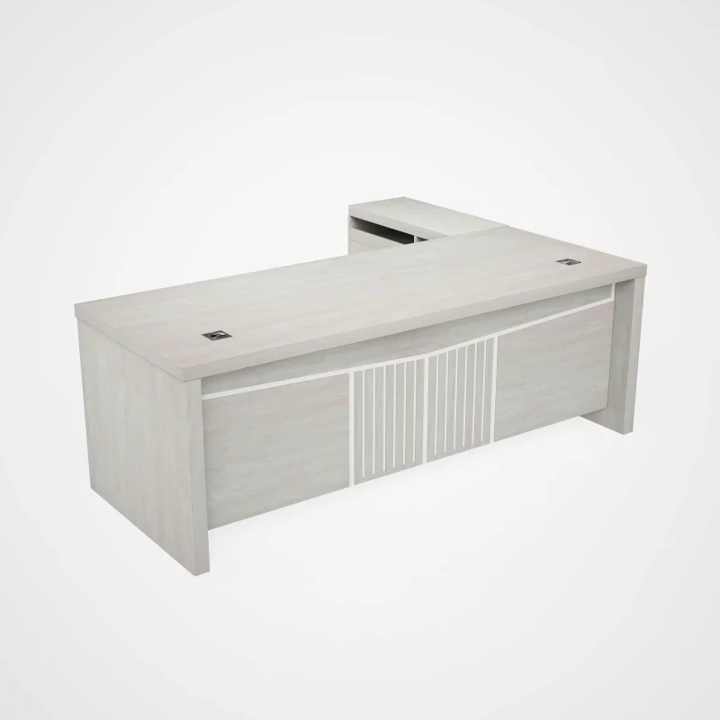 Birou directorial cu dulap lateral mobil ,design modern și elegant ,calitate premium , dimensiuni 1800*800*750