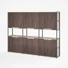 Dulap cu 6 usi si biblioteca integrata  ,design modern și elegant ,calitate premium , dimensiuni 2400*400*2000