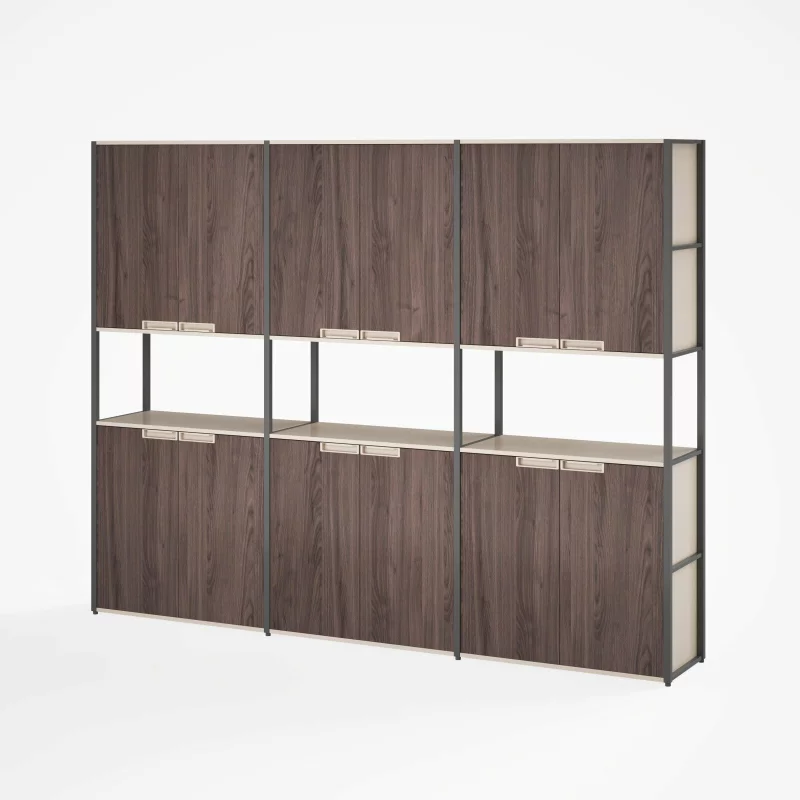 Dulap cu 6 usi si biblioteca integrata  ,design modern și elegant ,calitate premium , dimensiuni 2400*400*2000