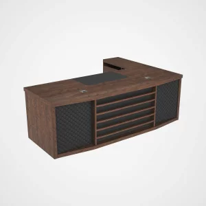 Birou directorial cu dulap lateral mobil ,design modern și elegant ,calitate premium , dimensiuni 2400*1000*750