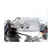Fiksiran piervoklasen inteligenten nagrevatel Sirocou, moshchnost 5kw, 12V i 24V, aluminiev korpus i iaponska zapalitelna sveshch Kyocera, vkliuchen zelen daniek