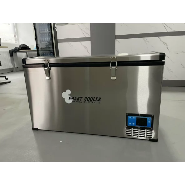 PRODUS RESIGILAT! Frigider auto cu compresor smart cooler 110L , 12/24V, cu display LCD si bluetooth