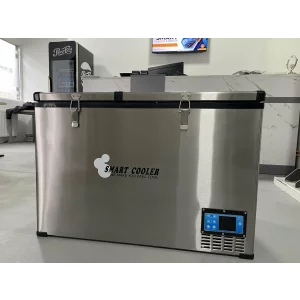 PRODUS RESIGILAT! Frigider auto cu compresor smart cooler, capacitate 125L, cu bluetooth si zonă dublă de răcire,  taxa verde inclusă