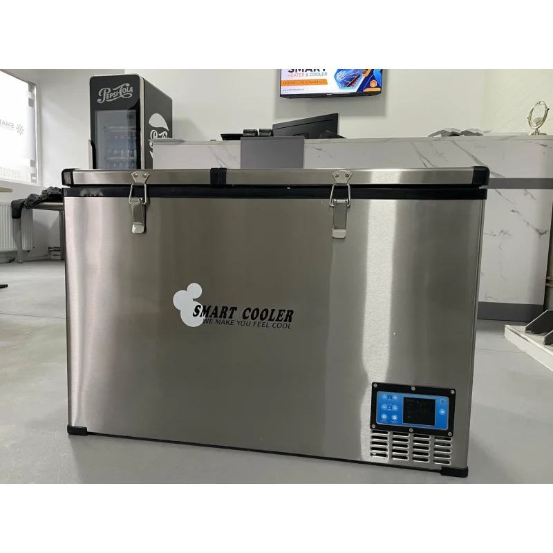 PRODUS RESIGILAT! Frigider auto cu compresor smart cooler, capacitate 125L, cu bluetooth si zonă dublă de răcire,  taxa verde inclusă