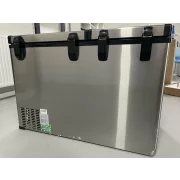 ПОВТОРНО ЗАПЕЧАТАН ПРОДУКТ! Хладилник за кола с интелигентен компресор за охлаждане, капацитет 125 литра, с Bluetooth и двойна зона за охлаждане, включен екологичен данък