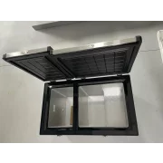 ПОВТОРНО ЗАПЕЧАТАН ПРОДУКТ! Хладилник за кола с интелигентен компресор за охлаждане, капацитет 125 литра, с Bluetooth и двойна зона за охлаждане, включен екологичен данък