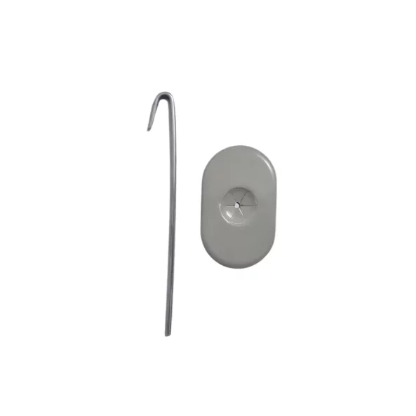 Set de 70 ganchos de aluminio para fijación de malla de protección en paneles fotovoltaicos