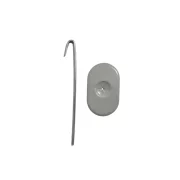 Set de 100 ganchos de aluminio para fijación de malla de protección en paneles fotovoltaicos