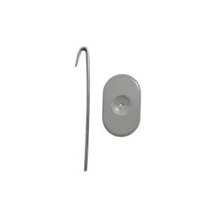 Set de 100 ganchos de aluminio para fijación de malla de protección en paneles fotovoltaicos