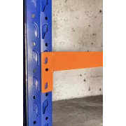 Larguero horizontal para estantería profesional 500kg/nivel 1,0 mm de espesor