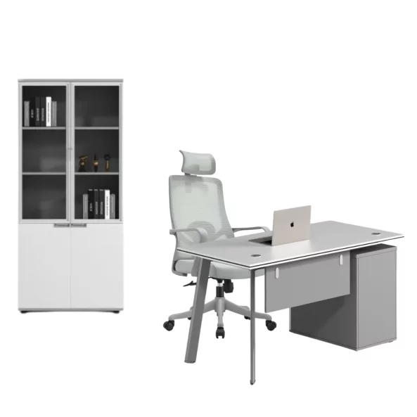 Komplekt ofis mebeli s moderen i eleganten dizain, premium kachestvo