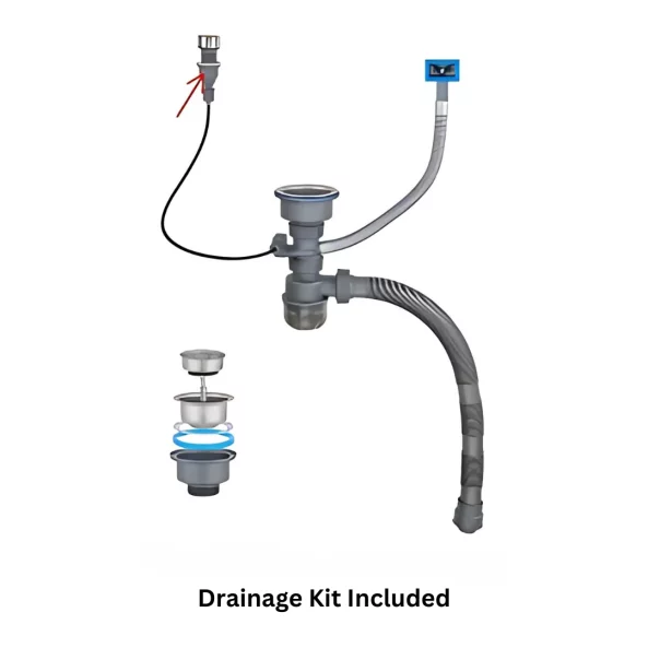 Chiuvetă modernă de bucătărie culoare: negru, multifuncțională, duș extractibil, spălător pahare, filtrare apă, inox, calitate premium, accesorii incluse dimensiuni 750*460*220mm