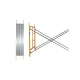 Extensie schela otel 1800 L *900 l * 2000 h cu 4 diagonale , o platformă, un picior si 2 elementi imbinare