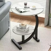Moderna kholna masa – Eleganten dizain ot MDF i metal s razmeri 40x40x60 sm