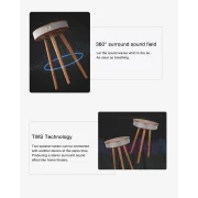 Smart masa s Bluetooth 5.0, 20W audio sistema i bezzhichno zarezhdane – Kafiav, eleganten dizain ot MDF i diebovo diervo