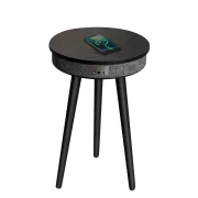 Smart masa s Bluetooth 5.0, 20W audio sistema i bezzhichno zarezhdane – Cherna, moderen dizain s MDF i diebovo diervo