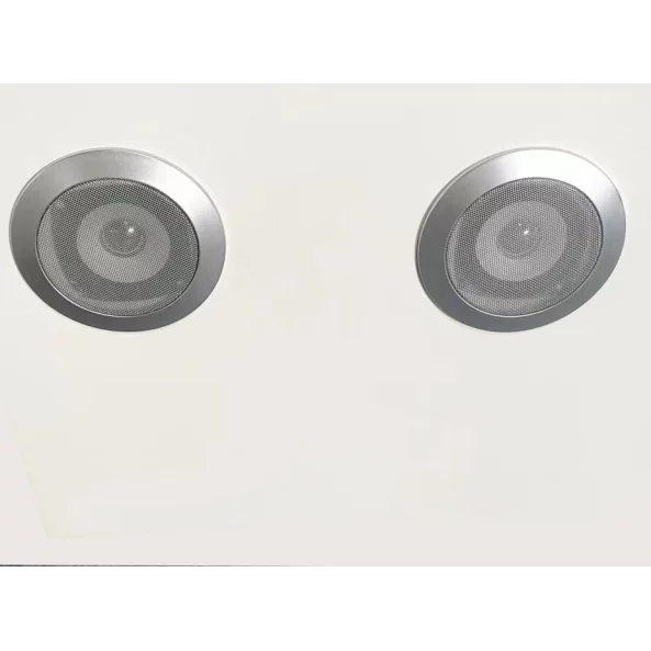Inteligentno noshchno shkafche s bezzhichno zarezhdane, LED osvetlenie, 3 chekmedzheta za siekhranenie, senzor za noshchna svetlina, Bluetooth visokogovoritel i biometrichna kliuchalka - oranzhevo, moderen dizain ot stieklo i diervo