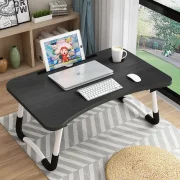 Sgievaema masa za laptop, 60x40x28sm, cherna – Moderen dizain ot MDF i metal