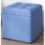 Taburetka s miasto za siekhranenie, 30x30x35sm, Sinia – Moderen dizain ot damaska i gieba
