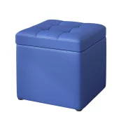 Taburetka s miasto za siekhranenie, 30x30x35 sm, sinia – Moderen dizain ot MDF, PU i gieba