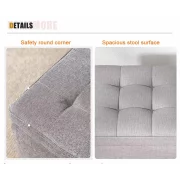 Taburetka s miasto za siekhranenie, 30x30x35 sm, sinia – Moderen dizain ot MDF, PU i gieba