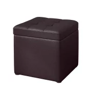 Taburetka s miasto za siekhranenie, 30x30x35sm, kafiava – Moderen dizain ot MDF, PU i gieba