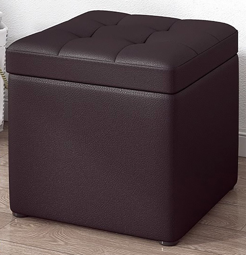 Taburet cu spațiu de depozitare, 30x30x35cm, Maro – Design modern din ...