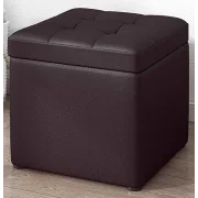 Taburetka s miasto za siekhranenie, 30x30x35sm, kafiava – Moderen dizain ot MDF, PU i gieba