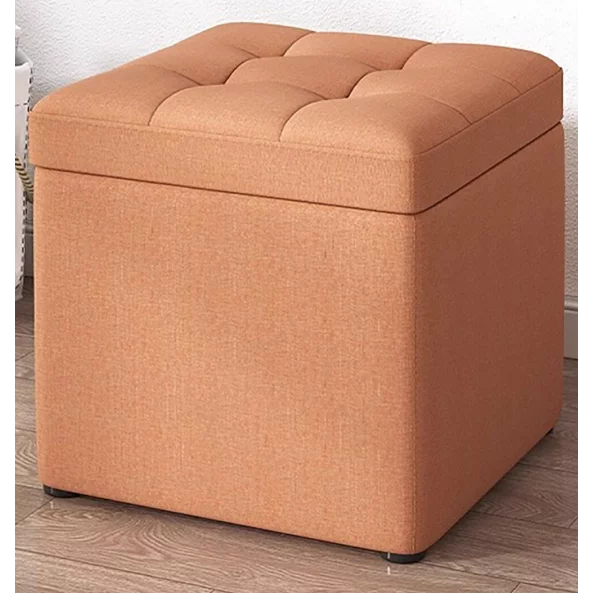 Taburetka s miasto za siekhranenie, 30x30x35sm, oranzheva – Moderen dizain ot plat i gieba