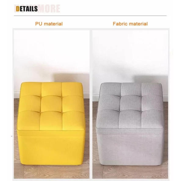 Taburetka s miasto za siekhranenie, 30x30x35sm, oranzheva – Moderen dizain ot MDF, PU i gieba
