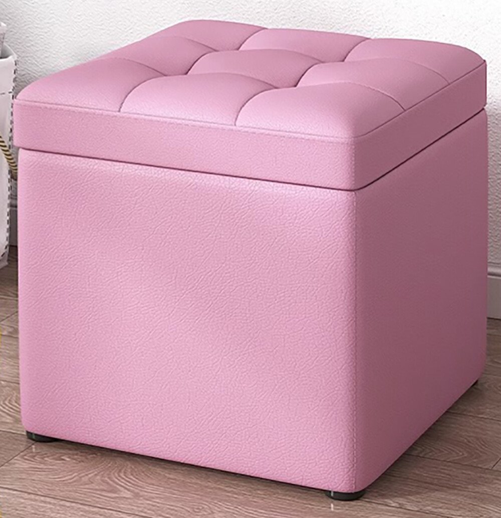 Taburet Roz Taburet cu spațiu de depozitare, 30x30x35cm, Roz – Design modern din ...