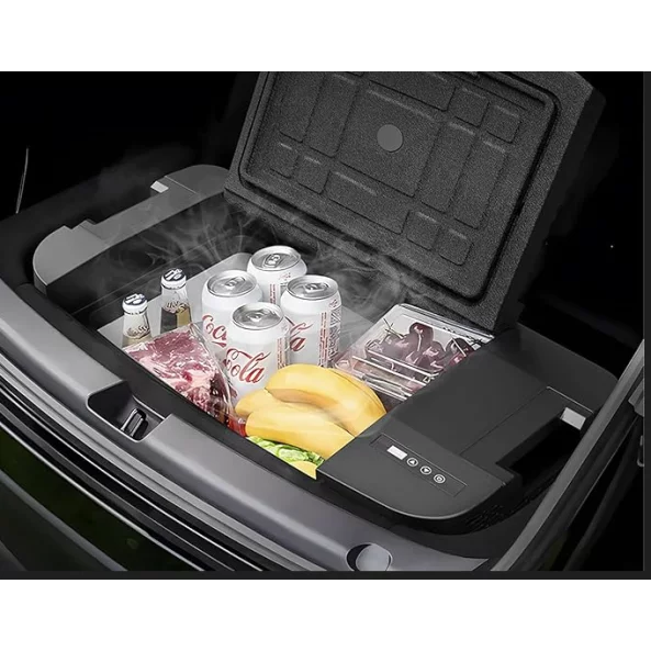 Khladilnik za kola SMART COOLER TSL35, 12/24V – Spetsialno proektiran za Tesla Model Y, kapatsitet 35L, s kompresor, LCD displei