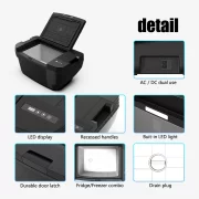 Khladilnik za kola SMART COOLER TSL35, 12/24V – Spetsialno proektiran za Tesla Model Y, kapatsitet 35L, s kompresor, LCD displei