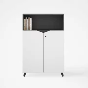 Corp mobilă birou cu 2 usi  / comodă cu 2 usi si spatiu de bibliotecă ,design modern și elegant ,calitate premium , dimensiuni 800*400*1200