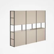 Dulap cu 6 usi si biblioteca integrata  ,design modern și elegant ,calitate premium , dimensiuni 2400*400*2000