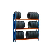 Професионален стелаж за съхранение на гуми L2000x600xH2000, 1500 кг