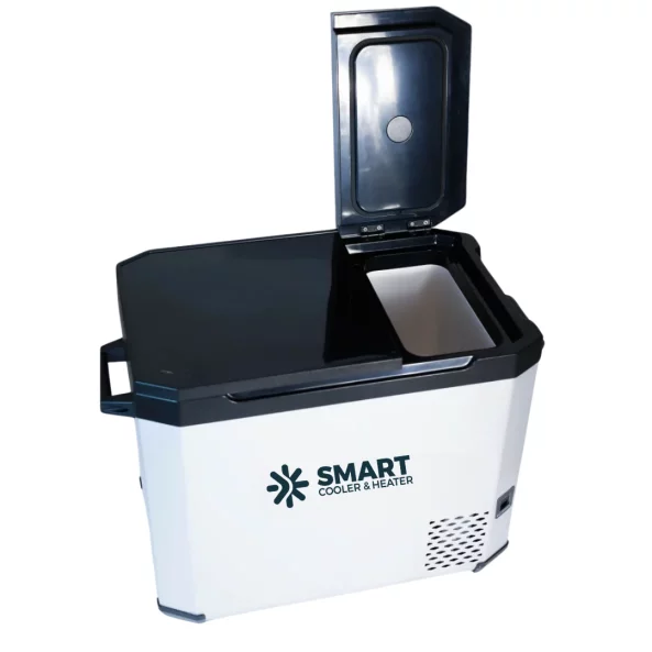 Автомобилен хладилник с компресор Smart Cooler, с Bluetooth, двоична охладителна зона, капацитет 40,2L, платена Еко такса