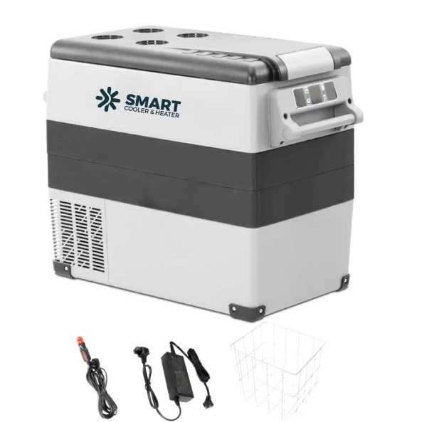 Frigorífico para coche con compresor smartcooler CF55, 12/24V, con pantalla LCD y bluetooth