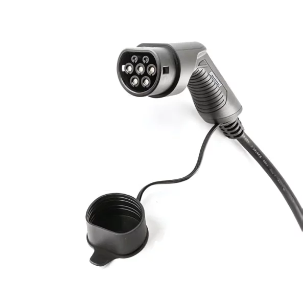 Statie de incarcare pentru vehicule- 16A, 11KW, Tip 2-Cablu de 5 metri cu afișaj LCD trifazic