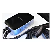 Egyfazisu elektromos auto tolto 7KW Bluetooth-szal, 5m kabellel, LCD kijelzovel, RCD vedelemmel (A tipusu) + DC szurovel 6mA