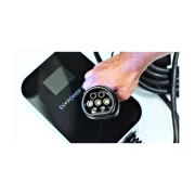 Egyfazisu elektromos auto tolto 7KW Bluetooth-szal, 5m kabellel, LCD kijelzovel, RCD vedelemmel (A tipusu) + DC szurovel 6mA
