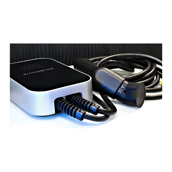 Egyfazisu elektromos auto tolto 7KW Bluetooth-szal, 5m kabellel, LCD kijelzovel, RCD vedelemmel (A tipusu) + DC szurovel 6mA