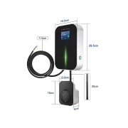 Stație de Încărcare EV 22 kW Trifazată cu Priză Tip 2, Control prin Aplicație și Afișaj LCD