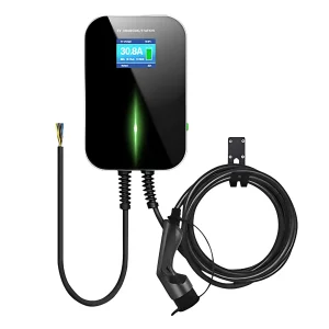 Statie de incarcare ,trifazata, 22 kW cu RFID, cablu 5m și ecran LCD – Protecție Type A RCD + filtru DC 6mA