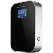 Toltoallomas, haromfazisu, 22 kW RFID-vel, 5 m-es kabellel es LCD kijelzovel – A tipusu RCD vedelemmel + 6 mA-es DC szurovel