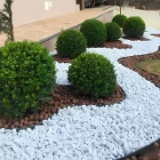 Mosaico/Piedra Decorativa Blanca 8-16 mm por palet de 1150 kg
