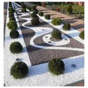 Mosaico/Piedra Decorativa Blanca 8-16 mm por palet de 1150 kg
