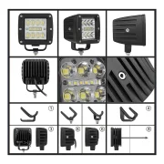 Proiector LED OFF ROAD P.TIP88 3inch 48w